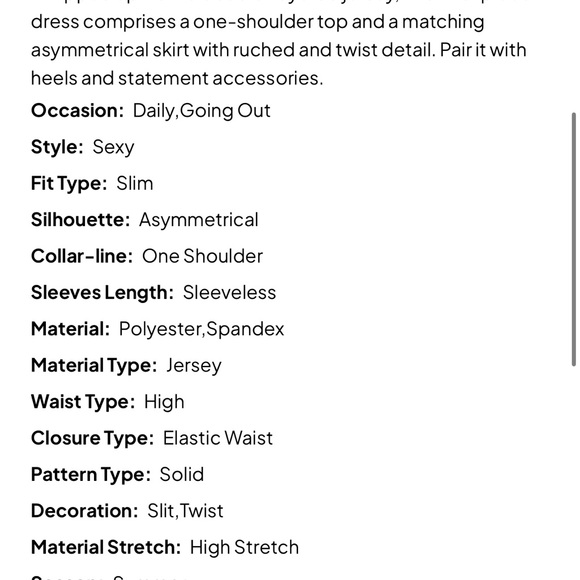 ZAFUL Double-layered One Shoulder Top And Twist Asymmetrical Skirt Set - Picture 13 of 14